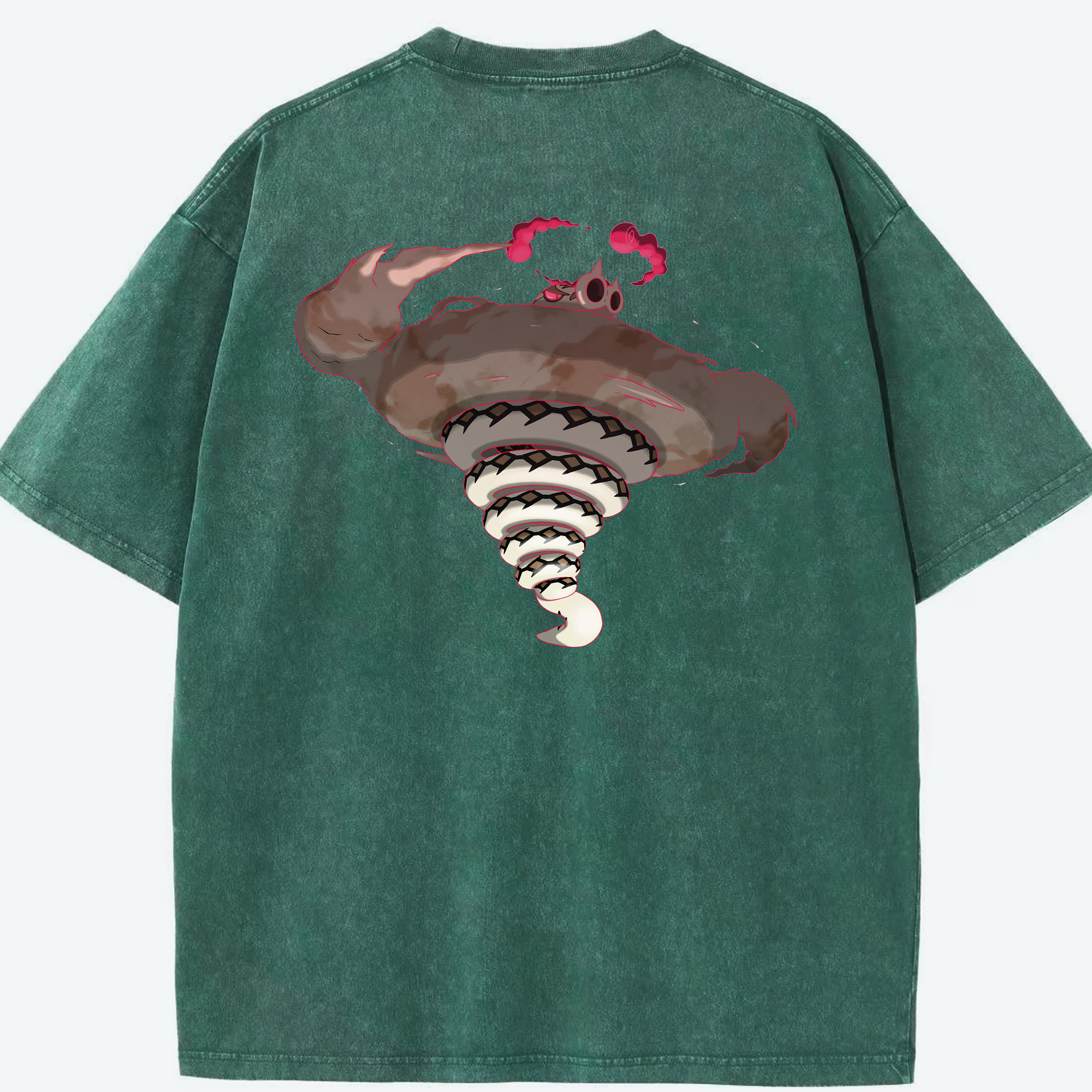 （画像用） ポケットモンスター Pokémon 綿100% ヴィンテージ風 半袖Tシャツ（背面プリント）